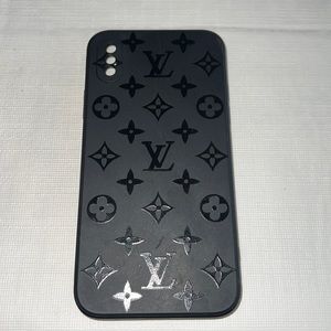 Inspired luxury iPhone XS case - black